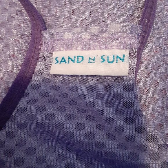 Sand N Sun Girls Swimsuit Bathing suit Cover Up Purple - Picture 4 of 8